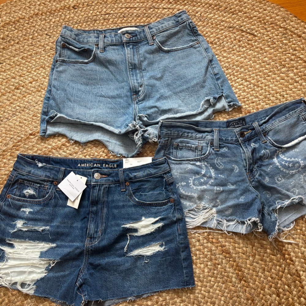 BUNDLE of 3 - Blue Denim Shorts